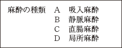 麻酔学